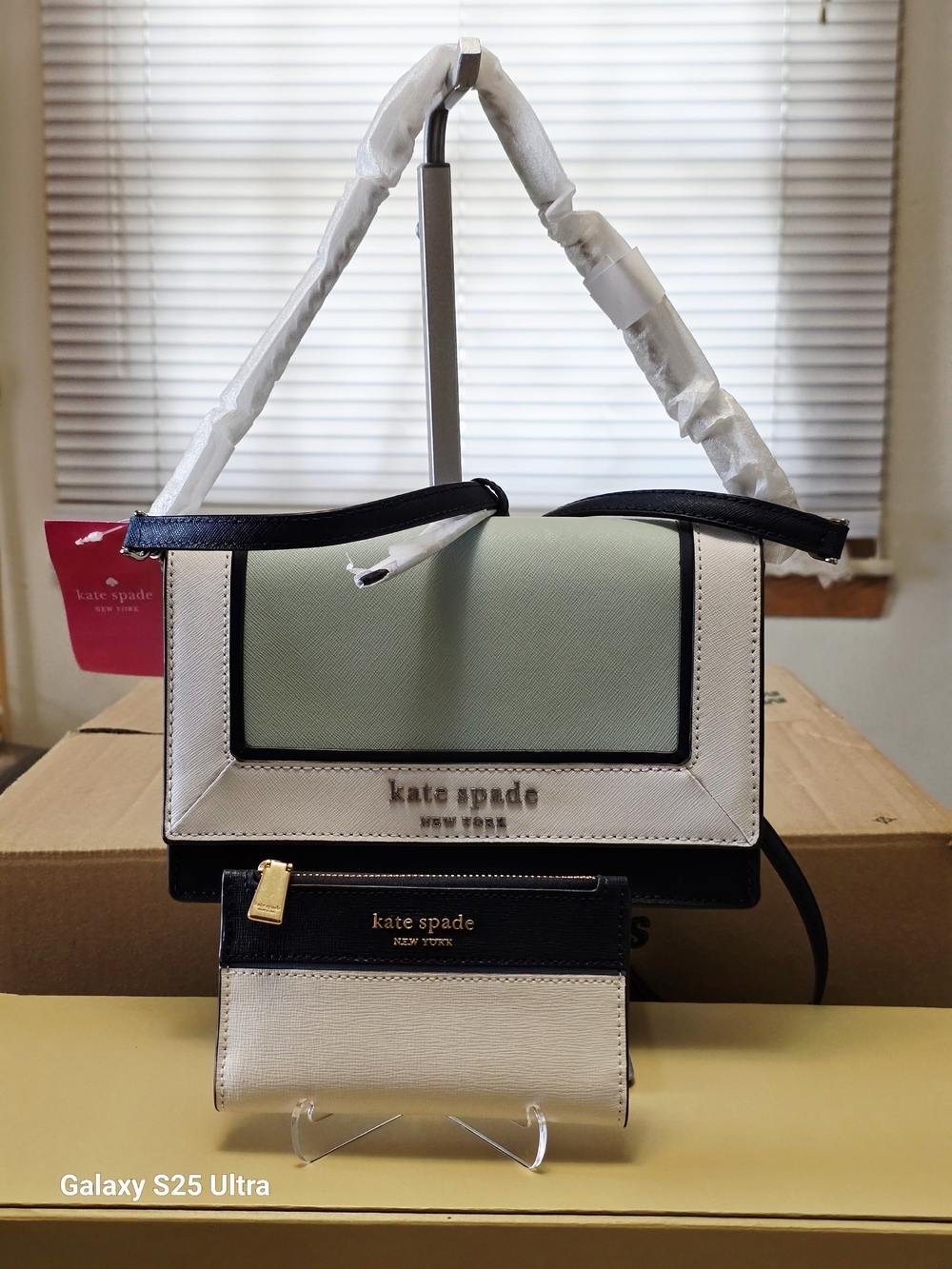 Kate Spade Cameron Colorblock Convertible Crossbody + Small Slim Bifold Wallet